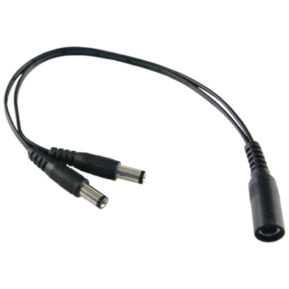 Safire power distributor - 1 standard Male input - 2 standard female outputs - Power supply of up to 2 cameras - 1 only power supply - 300 mm long