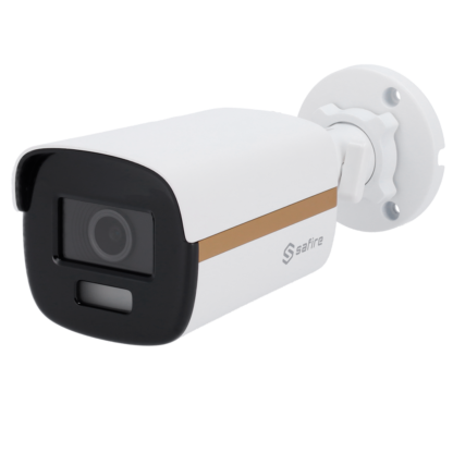 Safire Bullet Camera ULTRA Range - HDTVI output - 8Mpx CMOS Night Color - Lens 2.8 mm White Light range 40m - WDR (130 dB) | 3D DNR - Waterproof IP67 | PoC.at