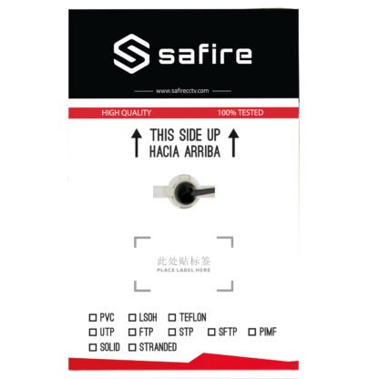 Safire UTP cable - Category 6 - Complies with 90m Fluke test - Bobbin of 305 meters - Driver CCA - Special cover for exterior - Image 2