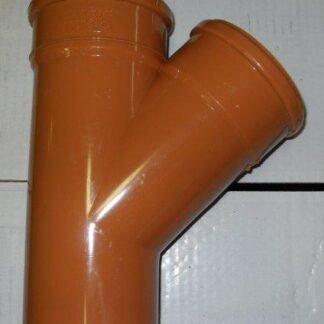 Soil Pipe Branch 110 mm with a 45 Degree 110 mm Inlet - Underground - Brown - Push Fit