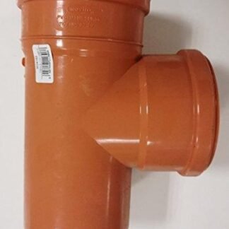 Soil Pipe Branch 110 mm with a 90 Degree 110 mm Inlet - Underground - Brown - Push Fit