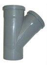 Soil Pipe Branch 110 mm with a 45 Degree 110 mm Inlet - Push Fit - Grey