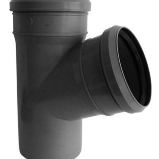 Soil Pipe Branch 110 mm with a 67.5 Degree 110 mm Inlet - Push Fit - Grey