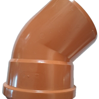 Soil Pipe 45 Degree Bend 160 mm Inlet - Push Fit - Brown - Waste