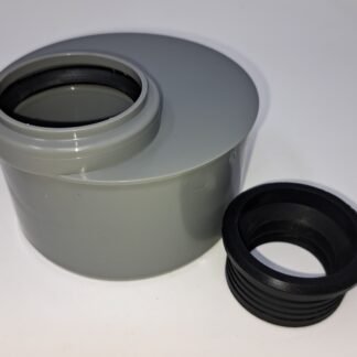 Soil Pipe Adaptor 110 mm to 40 or 50 mm Inlet - Push-Fit Sewerage - Grey