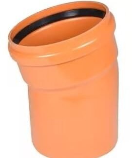 Soil Pipe 15 Degree Bend 160 mm Inlet - Push Fit - Brown - Waste