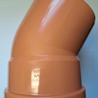 Soil Pipe 30 Degree Bend 160 mm Inlet - Push Fit - Brown - Waste